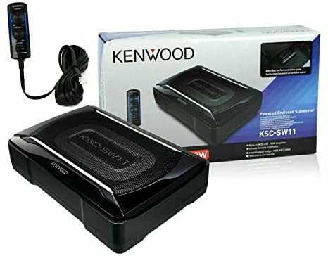 Kenwood KSC-SW11 Compact Powered Enclosed Subwoofer for CAR 