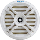 Matrix MRX65 6.5” 2-Way Marine Speaker System 220W MAX w/ 2-Way Attachable Grille Design