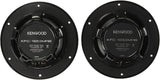 Kenwood KFC-1653MRB 6.5" Black Marine 2 Way Speakers 150 Watts