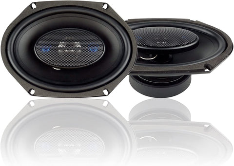 Blaupunkt 6 x 8-Inch 300W 4-Way Coaxial Car Audio Speaker, Set of 2